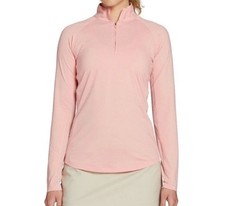 Walter Hagen Women's P11 UV Protection Quarter Zip Rose Thorn Size XS
