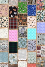 Assorted Novelty Flannel Fabric - 1 lb Scrap Bundle