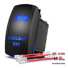- 90001B LED Light Bar Rocker Switch 5Pin Laser On/Off LED LED LIGHT BAR Blue