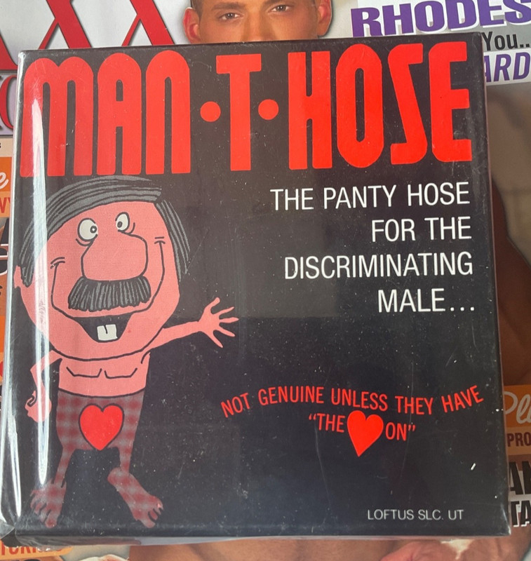 Man-T-Hose The Panty Hose For The Discriminating Male Gag Party Gift