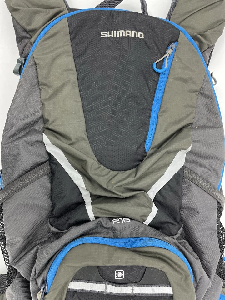 Shimano Rokko 16L R16 день упаковка Велоспорт рюкзак спортивная сумка синий черный - Изображение 3 из 4