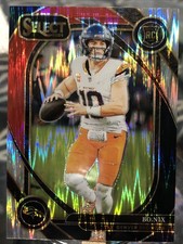 2024 Panini Select Bo Nix Black Disco Prizm #221 card