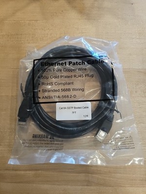 Cat 6 SSTP Ethernet Patch Cable 7'- NEW