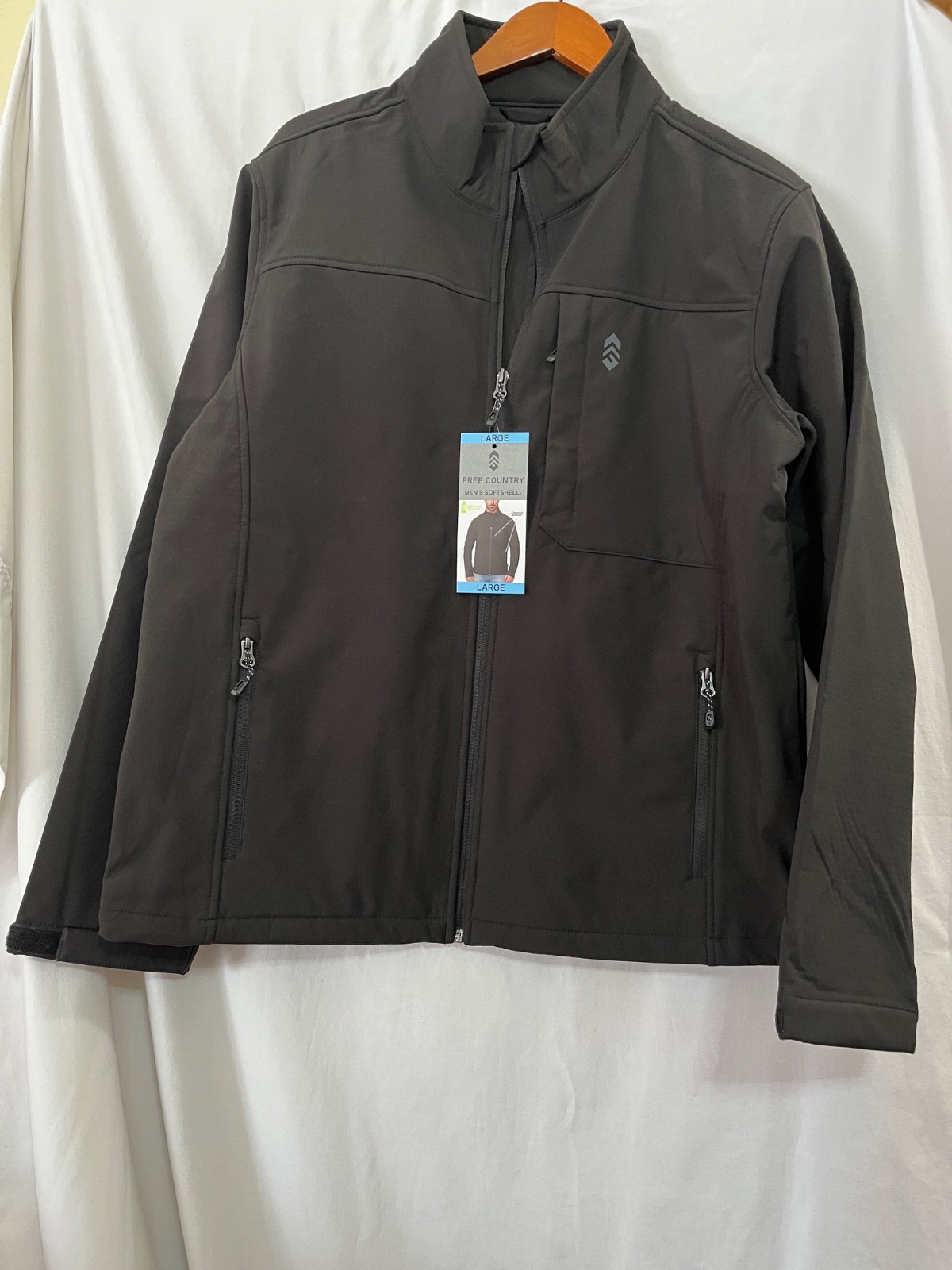 Free Country Men's 3-Layer Bonded Fabric Wind/Water Resistant Softshell Jacket