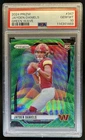 2024 Panini Prizm Jayden Daniels RC Green Wave Rookie #347 Commanders PSA 10