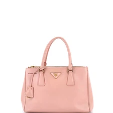 Prada Double Zip Lux Tote Saffiano Leather Small