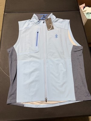 NWT MEN'S ZERO RESTRICTION Z710 FULL ZIP VEST, SIZE: 2XL, COLOR: SKYWAY (M1.19)
