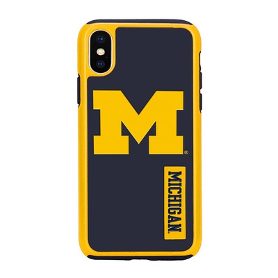 FOCO NCAA Michigan Wolverines Dual Hybrid Case for iPhone X & XS (5.8'')