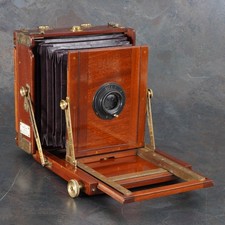 : RARE J.T. Chapman "The British" 6  x 4  Plate Camera  Goerz Dagor 168mm Lens