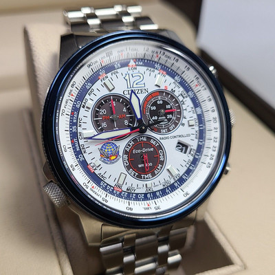 Citizen Promaster Blue Impulse E660 CB5867-79A Eco-Drive Solar Watch w/Box