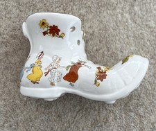 James Kent, Old Foley decorative vintage porcelain boot, nursery rhymes.