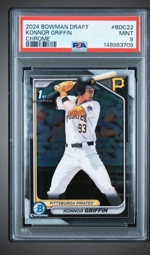 Konnor Griffin 2024 Bowman 1st Chrome PSA 9 Mint Pirates Phenom 🔥  📈