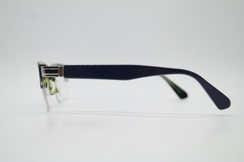 Jean Lafont Mermoz 338 Blue Silver Half-Rim Eyeglasses New - Picture 2 of 6