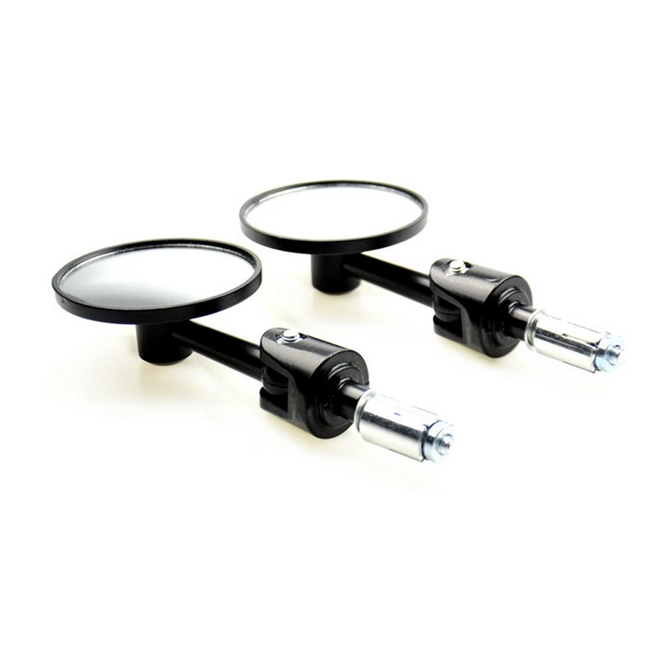 Espejos retrovisores laterales con extremo de manillar CNC de 7/8" para Yamaha Kawasaki Foto 4 de 4