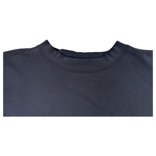 VTG Reebok Sweatshirt Mens L/XL Blue Pullover Crew Neck 90s Grunge Distressed - Picture 4 of 12