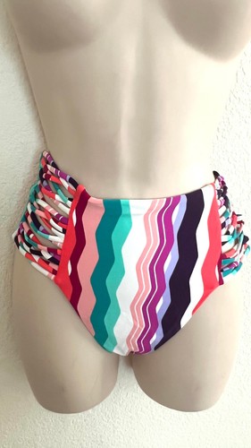Bar III Multicolor Wave Badeanzüge Unterteil 9MBBN99M Neu mit Etikett Größe S $ 48 #26 - Bild 1 von 4