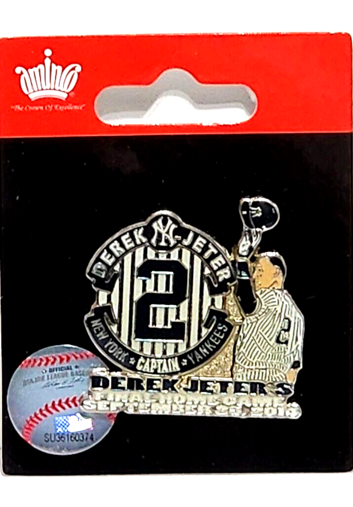 Derek Jeter The Captain Final Home Game at Yankee Stadium Pin Sept 25 2014 FS