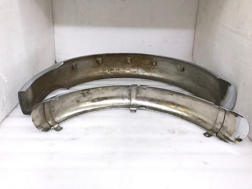 APTO PARA BSA A7 A10 SUPERROCKET, GOLDSTAR JUEGO DE GUARDABARROS CROMADO DELANTERO Y TRASERO Y ESTANCIAS - Imagen 8 de 8