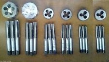 BSW LEFT HAND THREAD TAP AND DIE SET 3/16,1/4,5/16,3/8,7/16,1/2 THREAD MTI