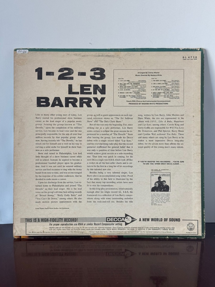 Len Barry - Signed 