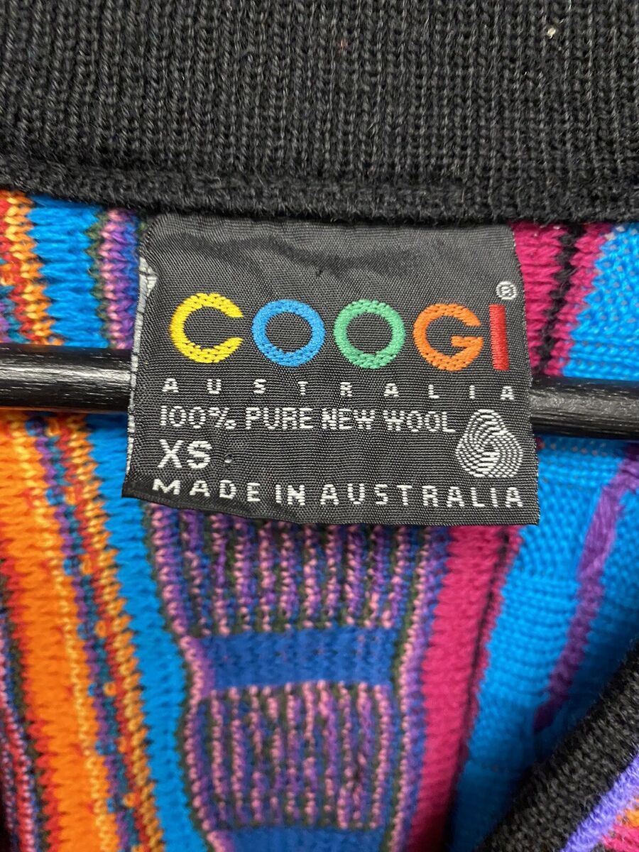 Vintage COOGI Cotton Knitted Cardigan Sweater Size XS Made Vintage COOGI Cotton Knitted Cardigan Sweater Size XS Made