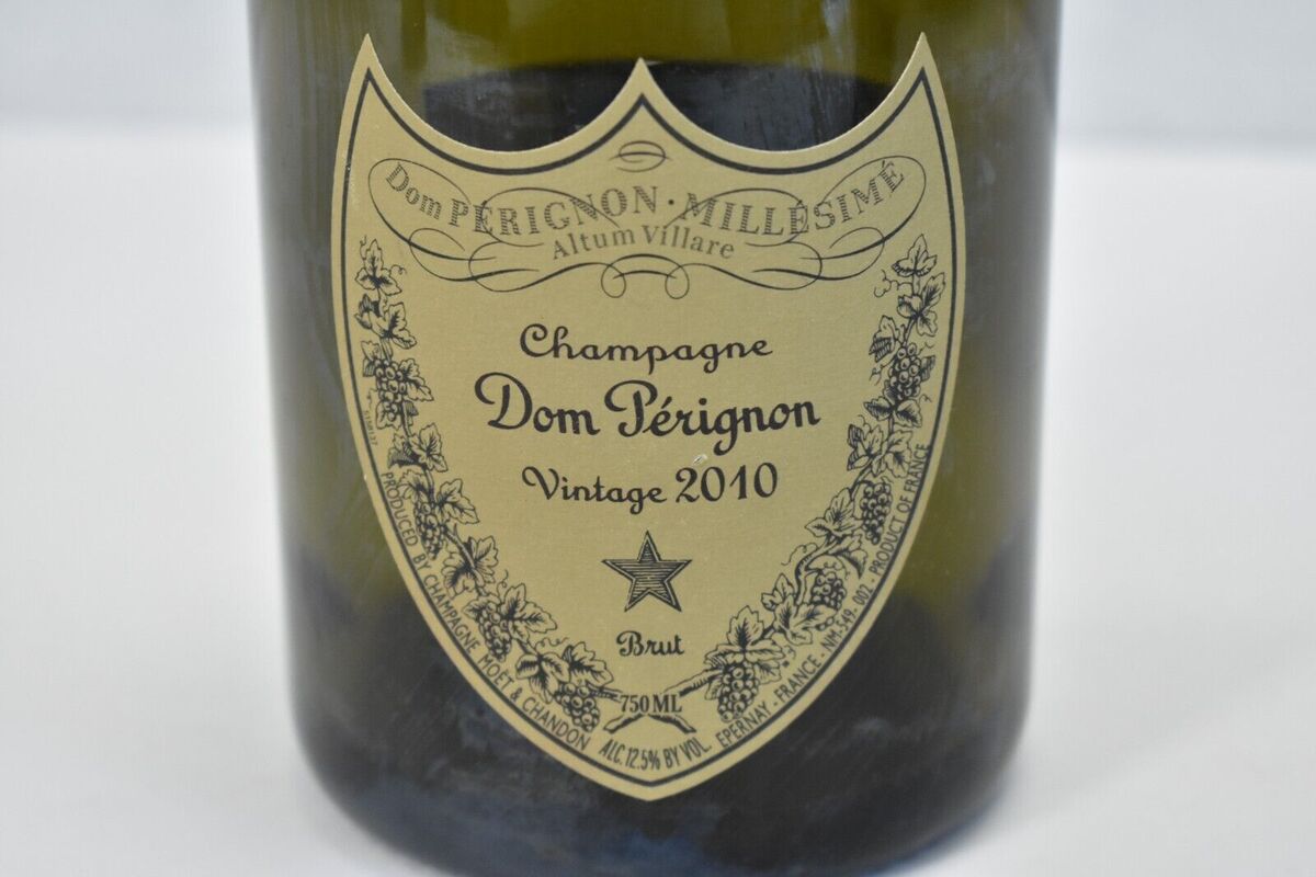 Dom Perignon Millesime Champagne Bottle Empty Vintage 2010 Dom Perignon Millesime Champagne Bottle Empty Vintage 2010