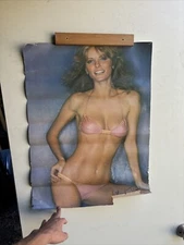 1978 Cheryl Tiegs Bikini Poster 1978 Pro Arts 20” x 28” Made USA Garage Man Cave
