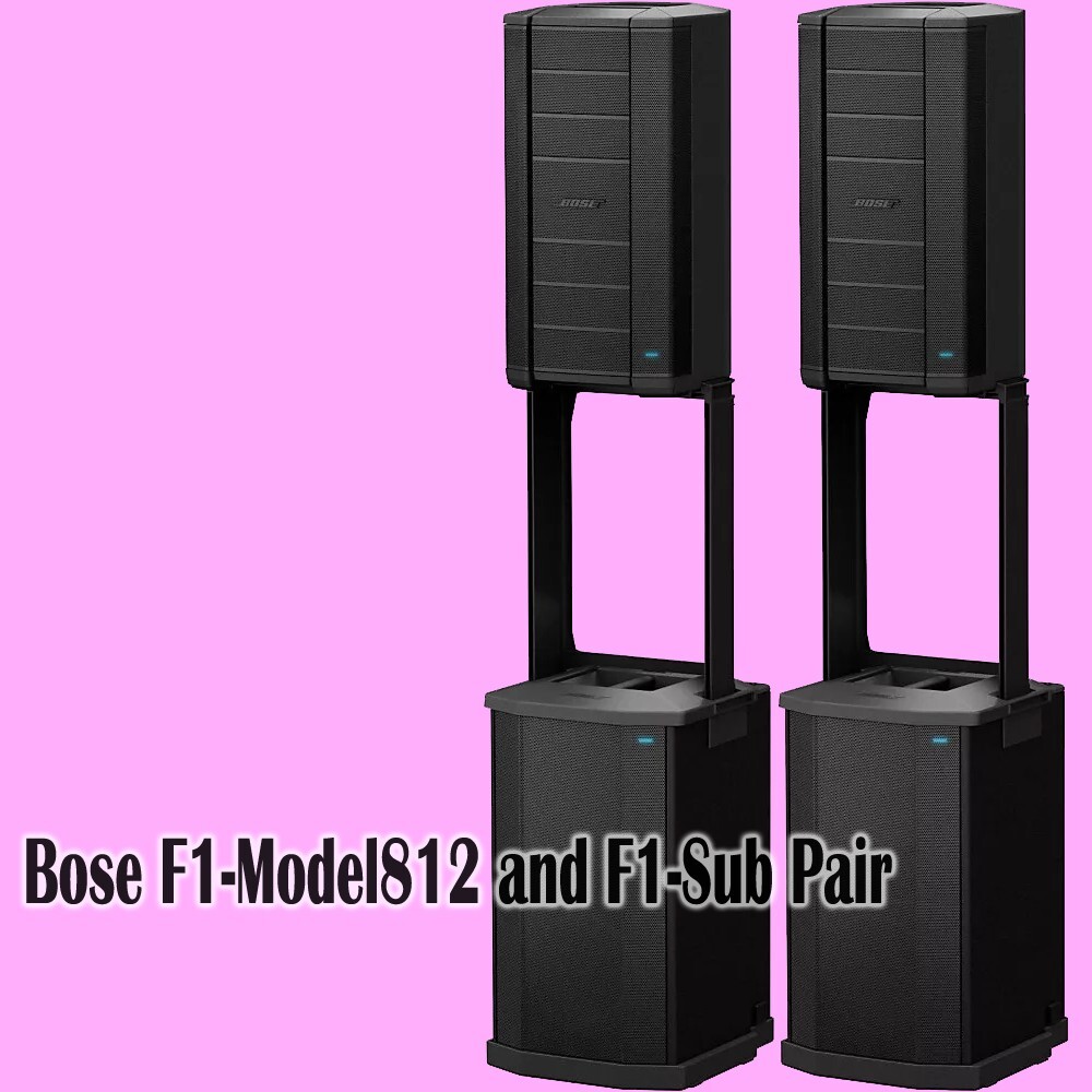 Bose F1 Model 812 Flexible Array Loudspeaker and Subwoofer Pair | eBay