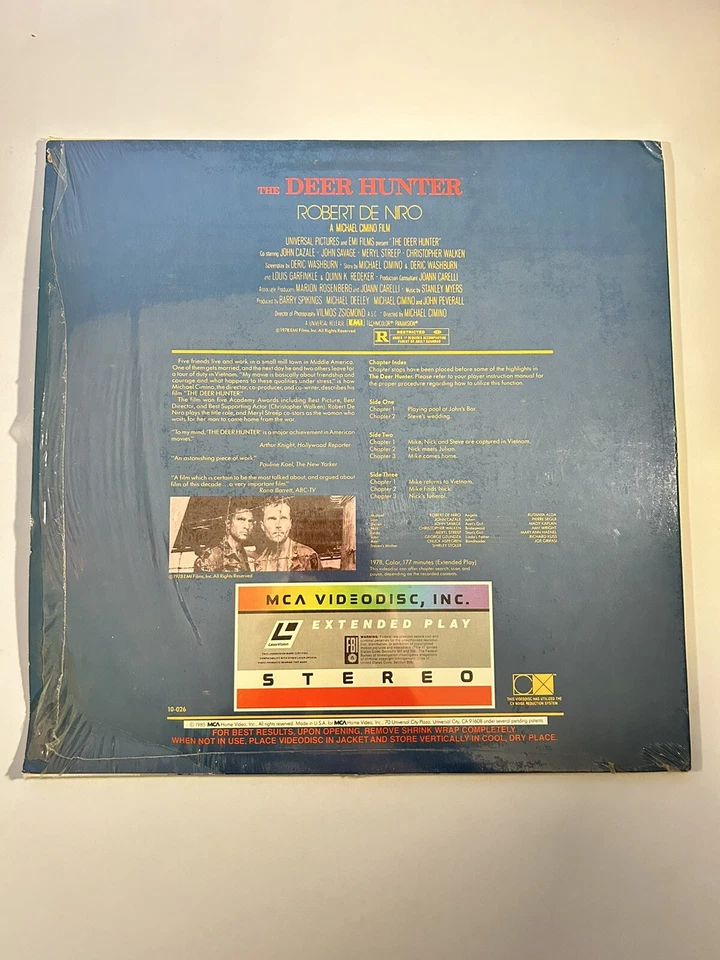 The Deer Hunter Robert De Niro John Savage Meryl Streep (1978) Laserdisc Foto 2 de 2