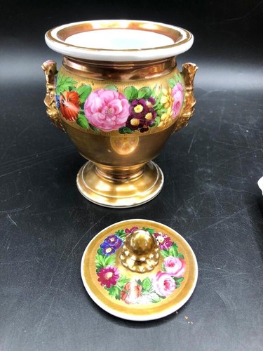 Kaffee Set Anfang 19 jhr. Blumenmalerei mit Gold - Bild 19 von 22