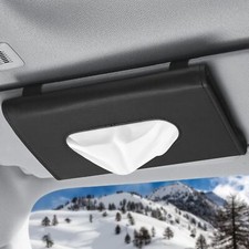 Car Sun Visor Tissue Holder Leather Tissue Box Holder Wipe Case Napkin Holder