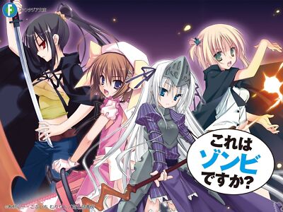 Anime kore wa zombie desu ka girls eucliwood hellscythe Playmat Game Mat Desk