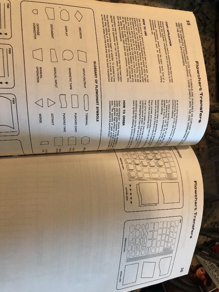 Vintage Copyaid Graphic Symbol Aids Catalog 7 And 22 NEW Transfer Plates  RARE - Image 3 of 4
