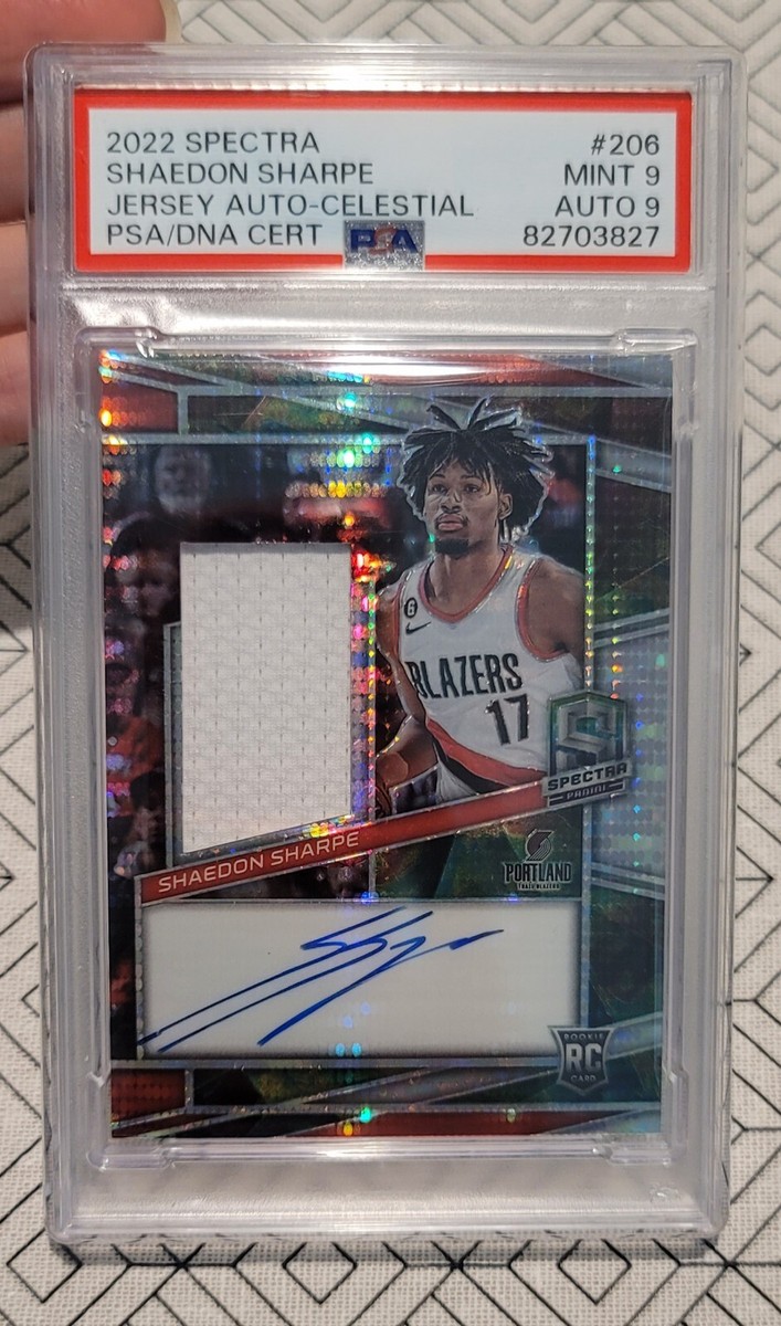 その他 shaedon sharpe PSA9 SPECTRA ASTRAL RPA 2022-23 Panini Spectra - Rookie Jersey Autographs Shaedon