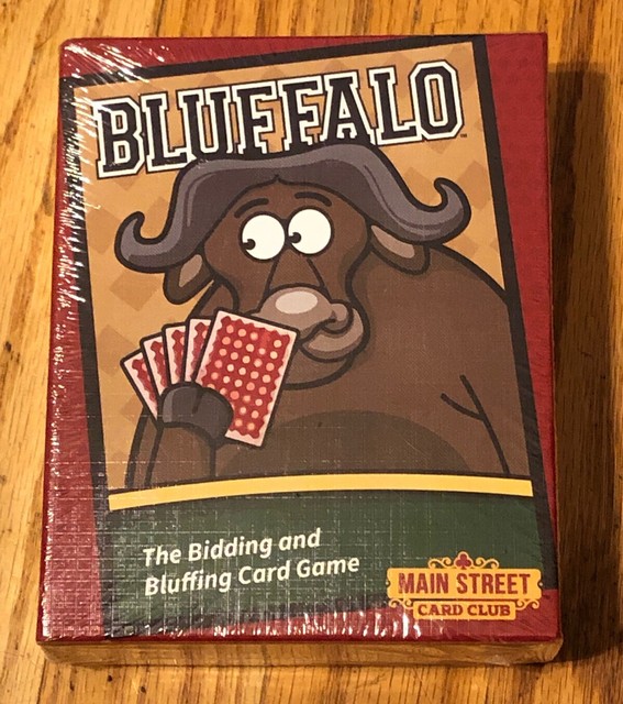 Bluffalo Bidding and Bluffing Card Game Liars Dice Game Card Version