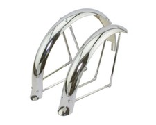 20" Lowrider Classic Bike Flared Adjustable Fender Set Chrome Bicycle OG