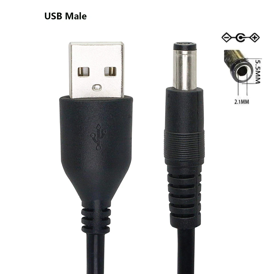 USB 5V to DC 5.5mm x 2.1mm 12V Converter Step Up Voltage Converter Power Cable - Image 4 of 4