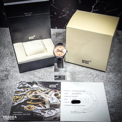 Montblanc Heritage GMT Salmon Dial Boxes and Papers - 119950