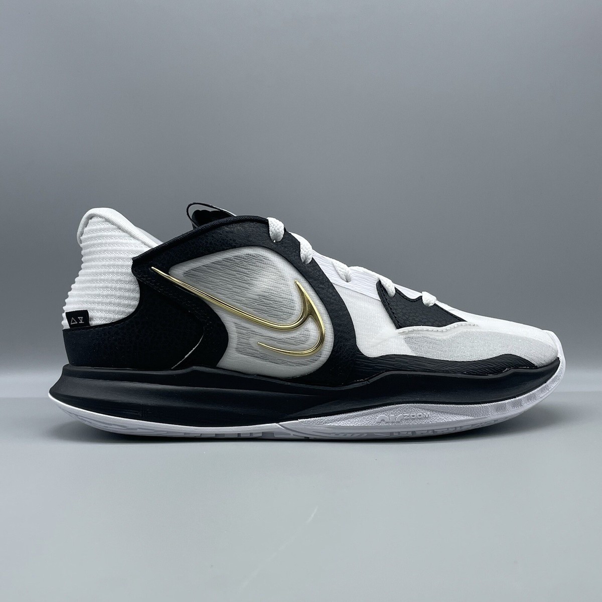 Kyrie バスケットボールシューズ ホワイト/ブラック/ゴールド Size 10 - Nike Kyrie 5 Low White Black Metallic Gold for