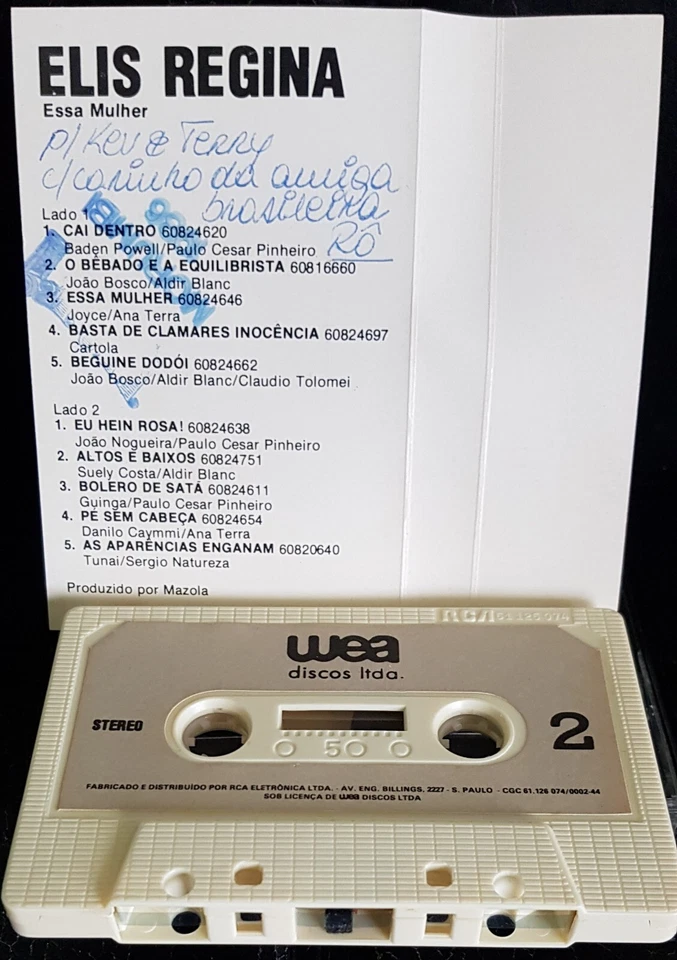 Elis Regina – Elis, Essa Mulher - 1979 Brazil cassette tape excellent, cover VG+ - Image 2 of 2