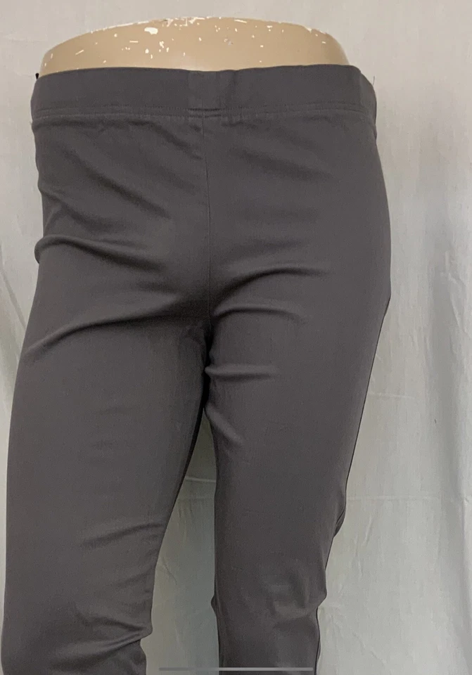 Calça Cadeau tamanho M cinza algodão stretch feita na Itália casual YGI N2-358 - Imagem 3 de 4
