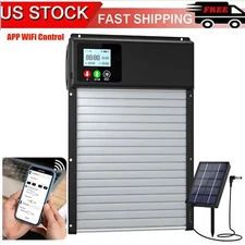 Solar Automatic Chicken Coop Door, Powered APP WiFi Control Chicken Door Opener