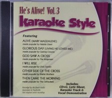 He's Alive Volume 3 Christian Karaoke Style NEW CD G Daywind 6 Songs