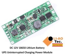 DC 5V-12V to 12V UPS Uninterruptible Power Supply 18650 Battery Protection Board