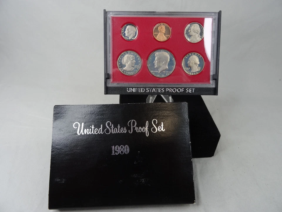 1980-1989 Lot of 10 US Mint Proof Sets 52 Coins OGP Ten Complete Sets Box & COA - Image 2 of 4