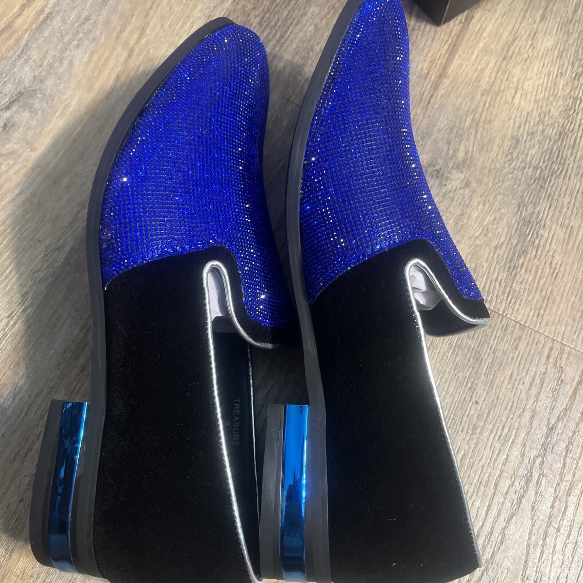 Parrazo Enzo Romeo TRS Mens Blue Rhinestone Blue Metallic 