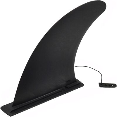 Surf Board Fin 9'' Inflatable Paddleboard Replacement for Large, black 