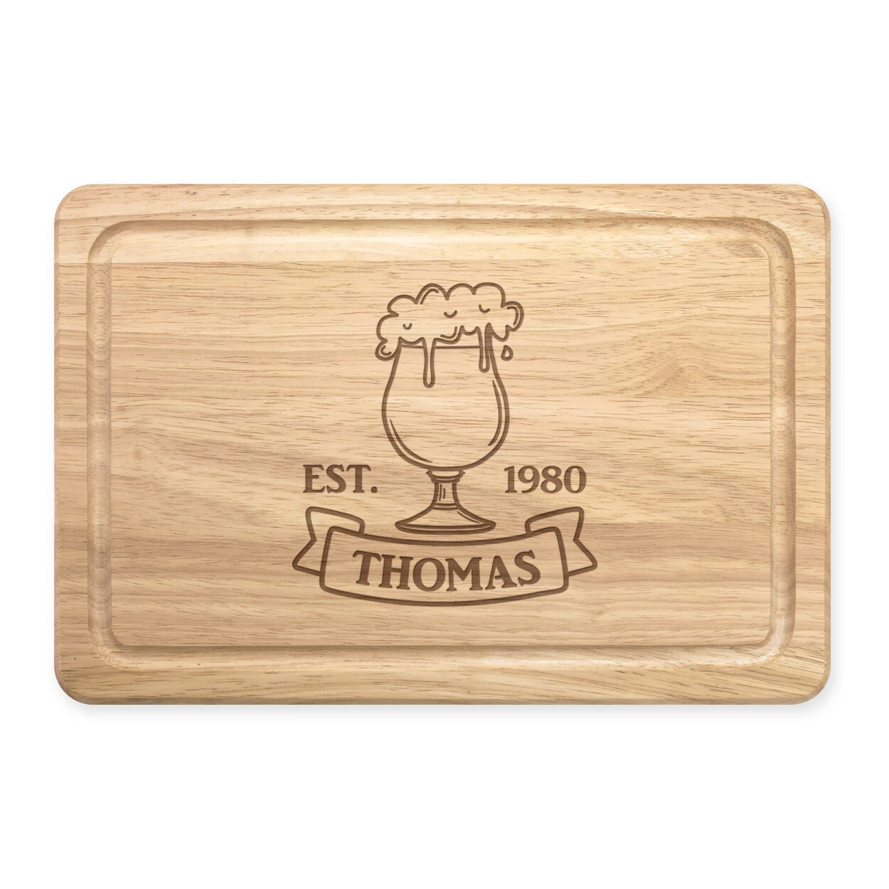 Personalizado Tabla de Cortar Espumosa Cerveza Novedad Madera Padre Día Birthday