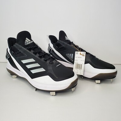 Adidas Icon 7 BOOST Metal Baseball Cleats Men's Size 11.5 Black White FY4178 New
