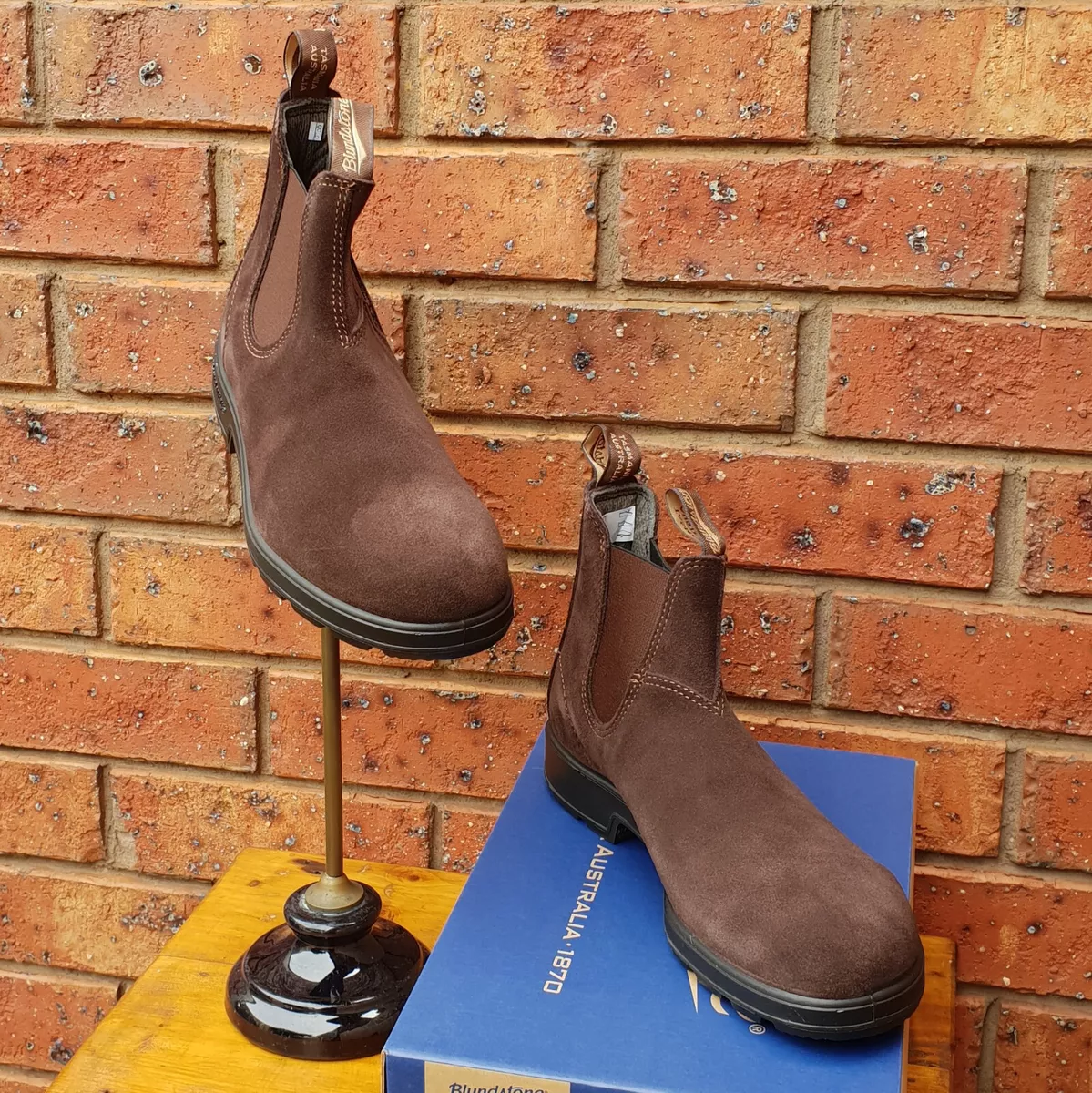 Blundstone 1458 Brown Suede Chelsea Boots Size 8 UK AU 9 US M 11 US W 42 EU